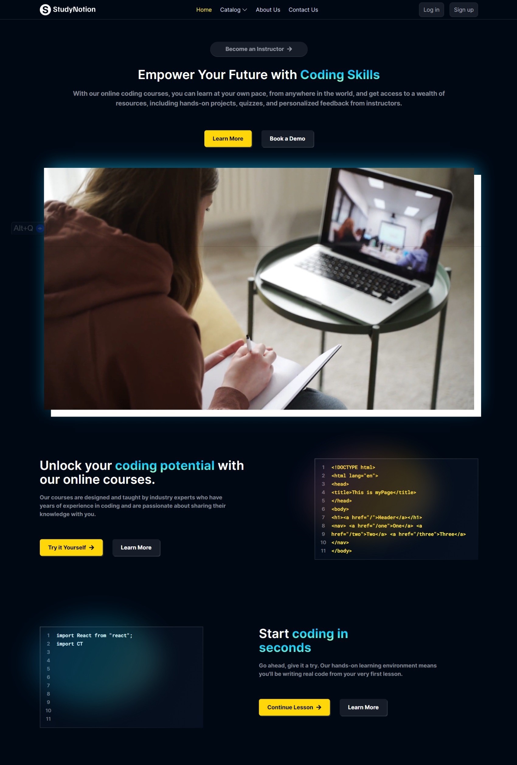 StudyNotion - An EdTech Platform